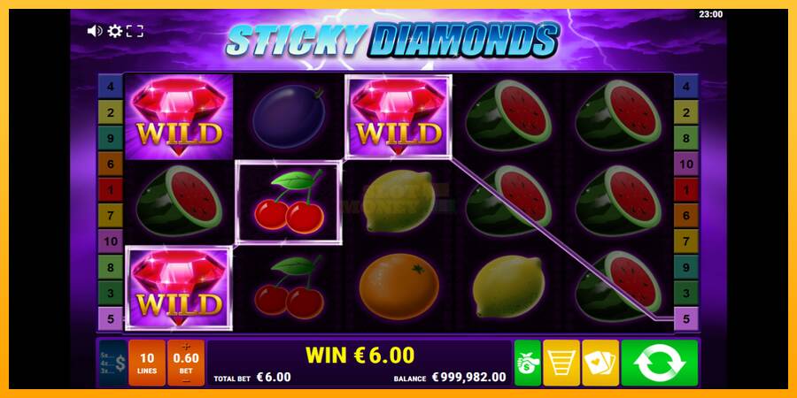 Sticky Diamonds máquina de juego por dinero, imagen 2