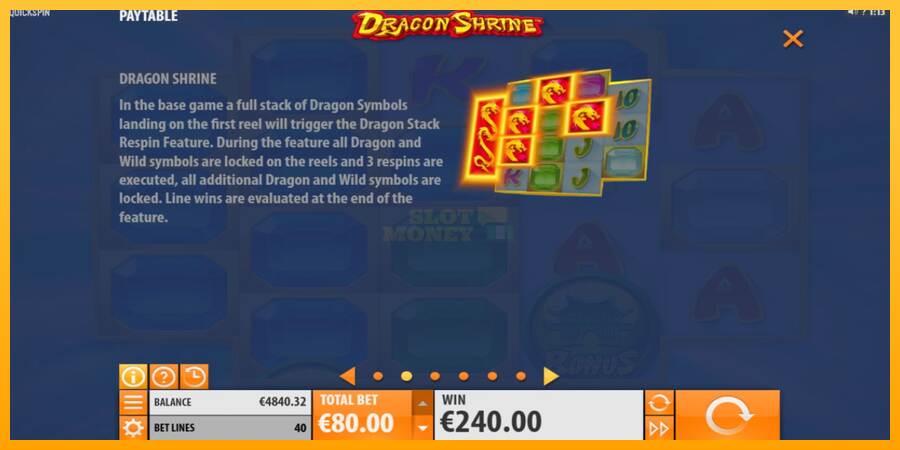 Dragon Shrine máquina de juego por dinero, imagen 4