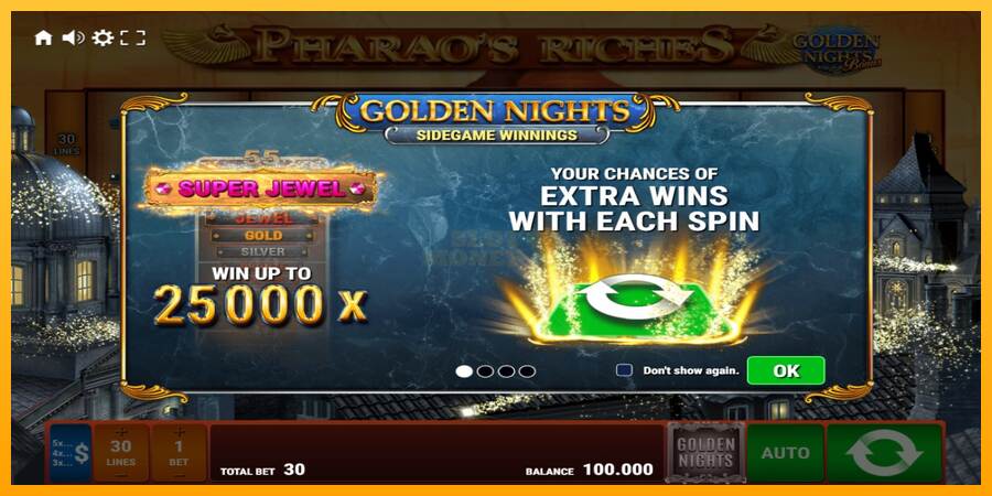 Pharaos Riches Golden Nights máquina de juego por dinero, imagen 1