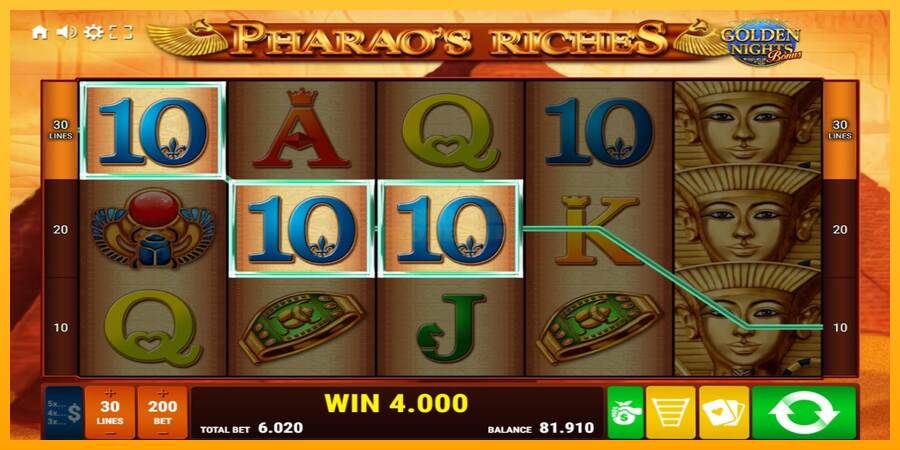 Pharaos Riches Golden Nights máquina de juego por dinero, imagen 3