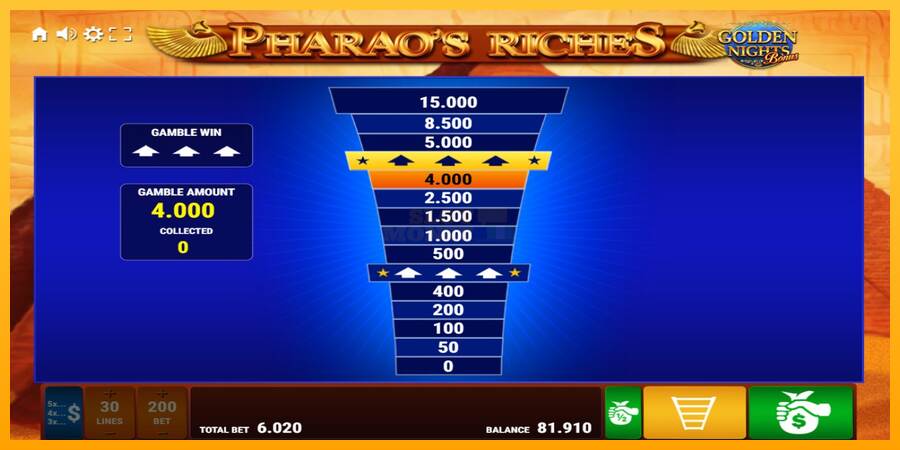 Pharaos Riches Golden Nights máquina de juego por dinero, imagen 4