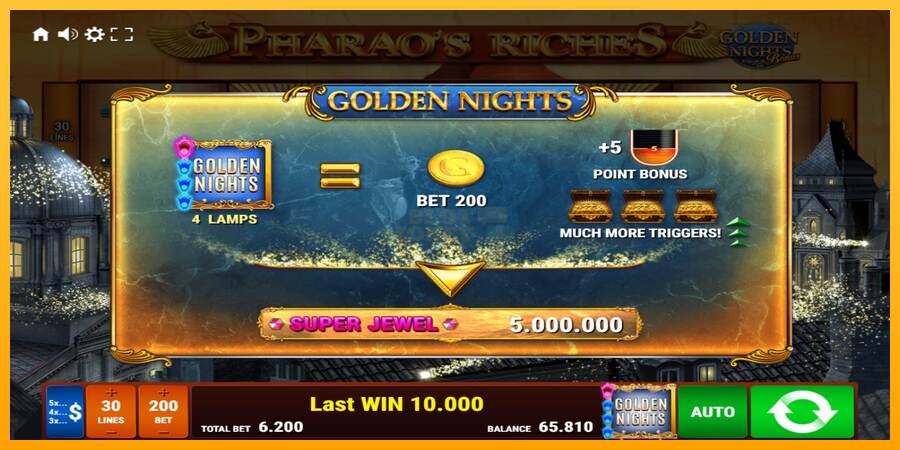 Pharaos Riches Golden Nights máquina de juego por dinero, imagen 7