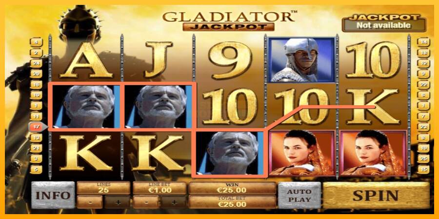 Gladiator Jackpot máquina de juego por dinero, imagen 2