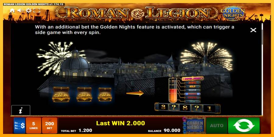 Roman Legion Golden Nights máquina de juego por dinero, imagen 6