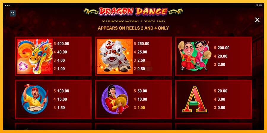 Dragon Dance máquina de juego por dinero, imagen 6