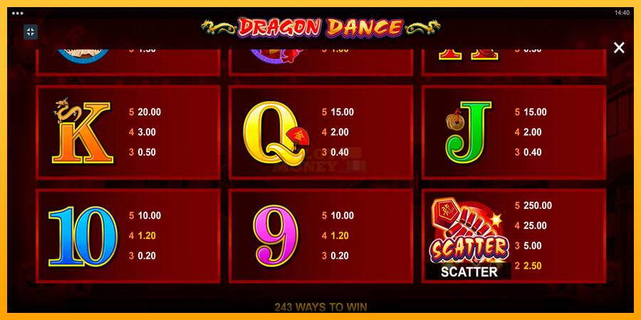 Dragon Dance máquina de juego por dinero, imagen 7