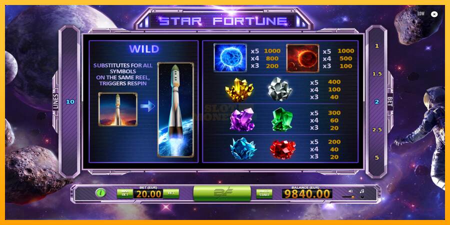 Star Fortune máquina de juego por dinero, imagen 6