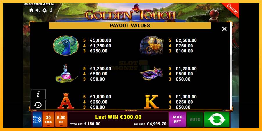 Golden Touch máquina de juego por dinero, imagen 6