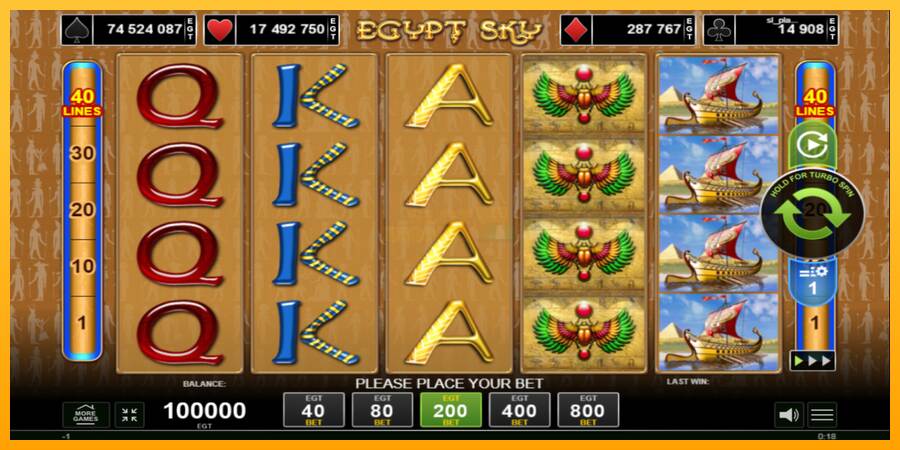 Egypt Sky máquina de juego por dinero, imagen 1