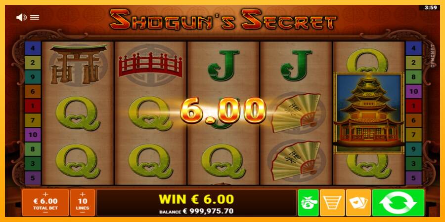 Shoguns Secret máquina de juego por dinero, imagen 2