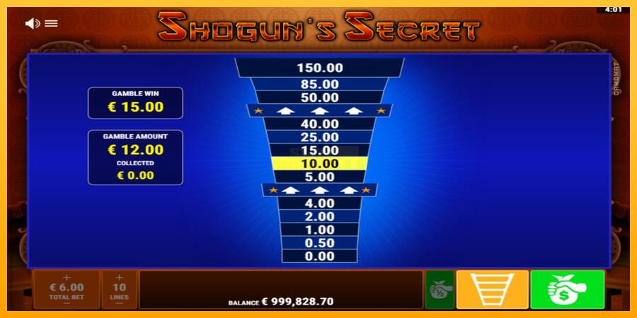 Shoguns Secret máquina de juego por dinero, imagen 3