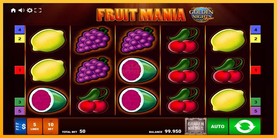 Fruit Mania Golden Nights máquina de juego por dinero, imagen 1