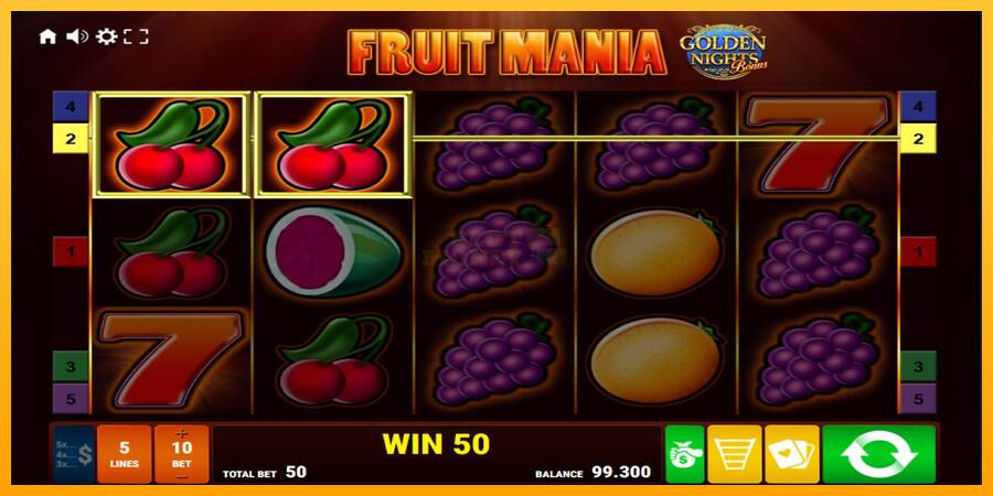 Fruit Mania Golden Nights máquina de juego por dinero, imagen 2