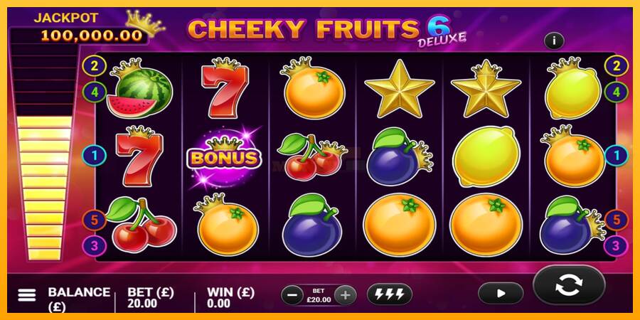 Cheeky Fruits 6 Deluxe máquina de juego por dinero, imagen 3