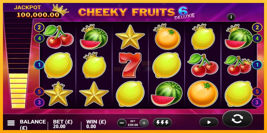 Cheeky Fruits 6 Deluxe máquina de juego por dinero, imagen 4