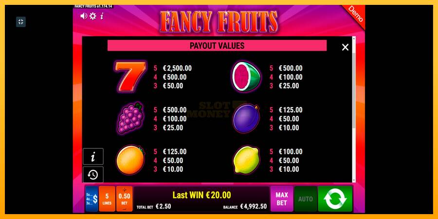 Fancy Fruits máquina de juego por dinero, imagen 6