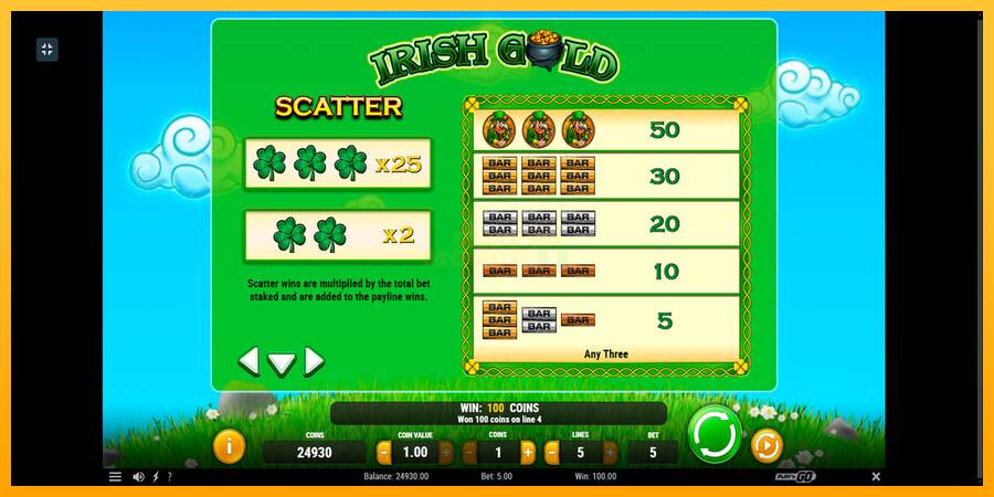 Irish Gold máquina de juego por dinero, imagen 7