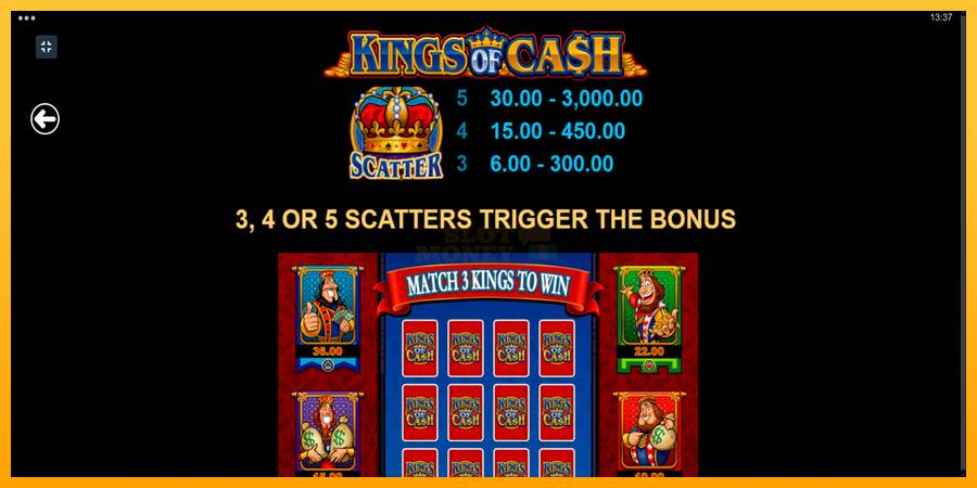 Kings of Cash máquina de juego por dinero, imagen 6