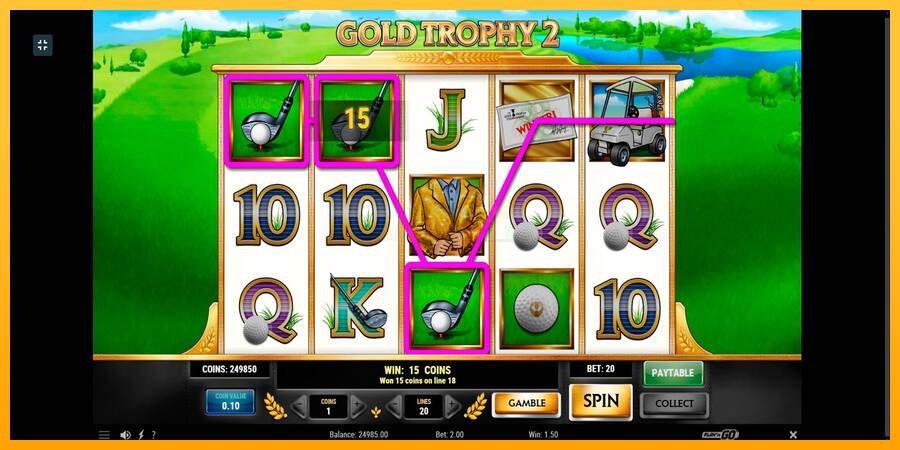 Gold Trophy 2 máquina de juego por dinero, imagen 3