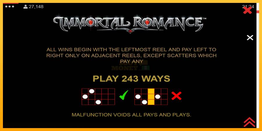 Immortal Romance máquina de juego por dinero, imagen 7