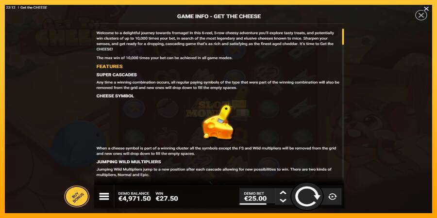 Get The Cheese máquina de juego por dinero, imagen 6