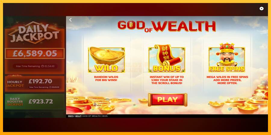 God of Wealth máquina de juego por dinero, imagen 1