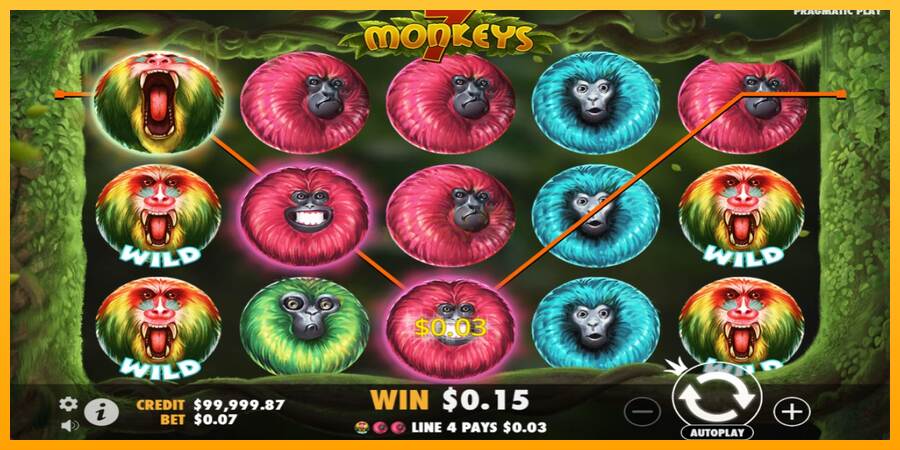 7 monkeys máquina de juego por dinero, imagen 3