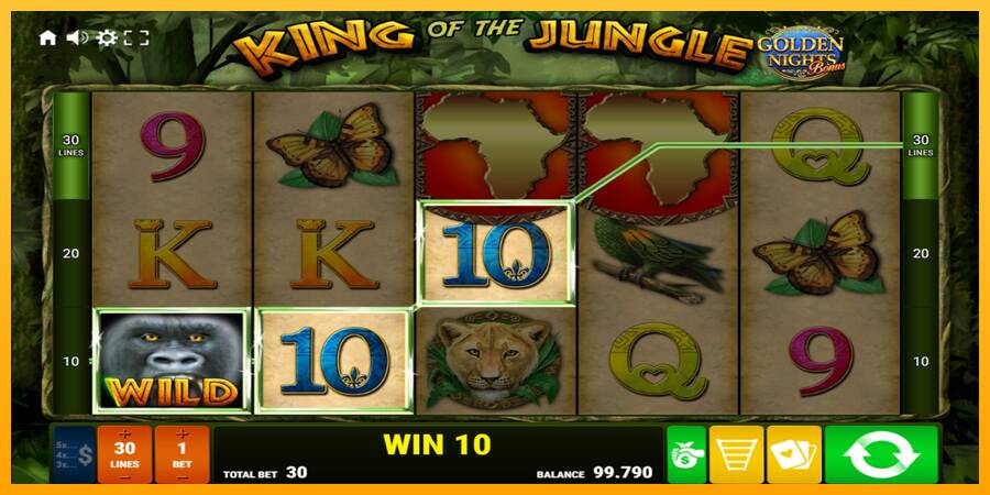 King of the Jungle Golden Nights máquina de juego por dinero, imagen 2