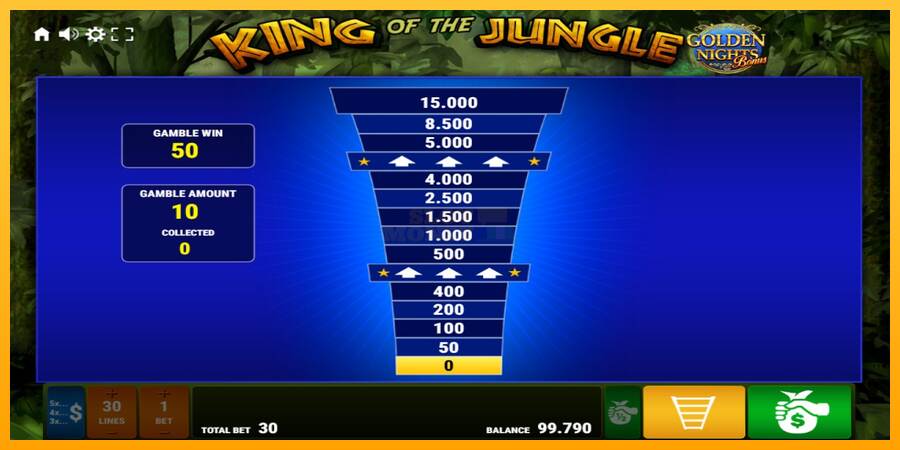 King of the Jungle Golden Nights máquina de juego por dinero, imagen 3