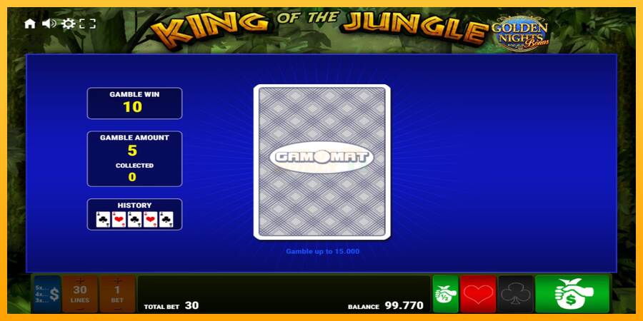 King of the Jungle Golden Nights máquina de juego por dinero, imagen 4