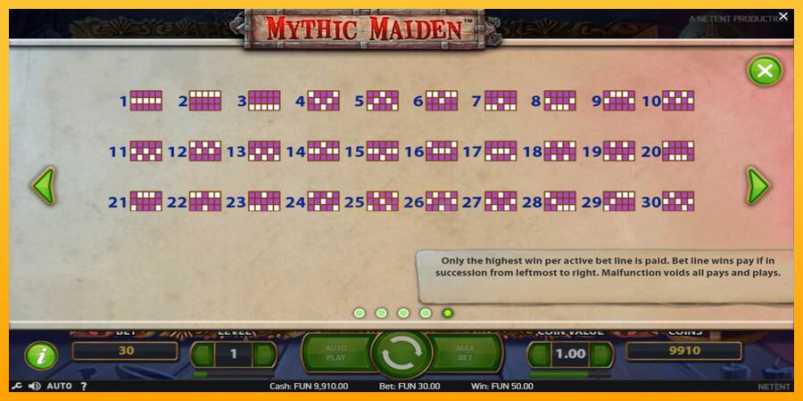 Mythic Maiden máquina de juego por dinero, imagen 7