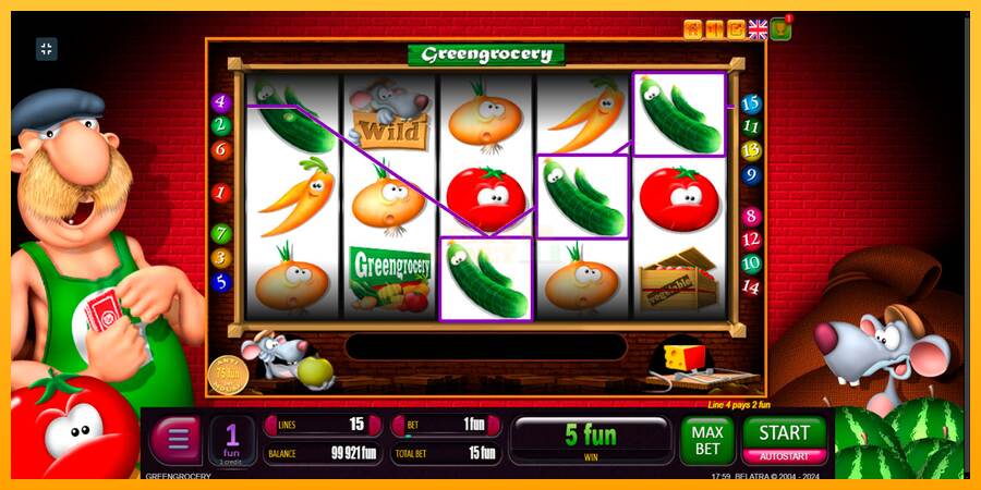 Green Grocery máquina de juego por dinero, imagen 3