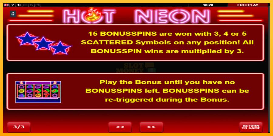 Hot Neon máquina de juego por dinero, imagen 7