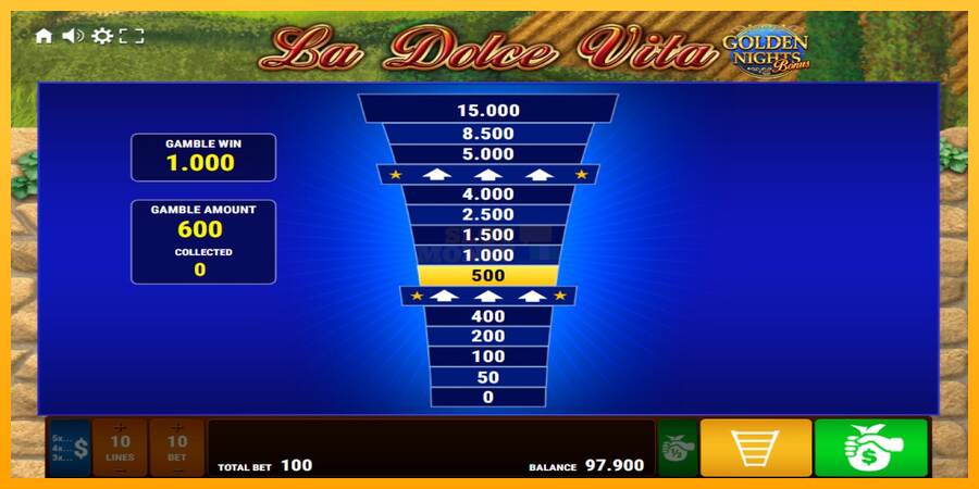 La Dolce Vita Golden Nights máquina de juego por dinero, imagen 3