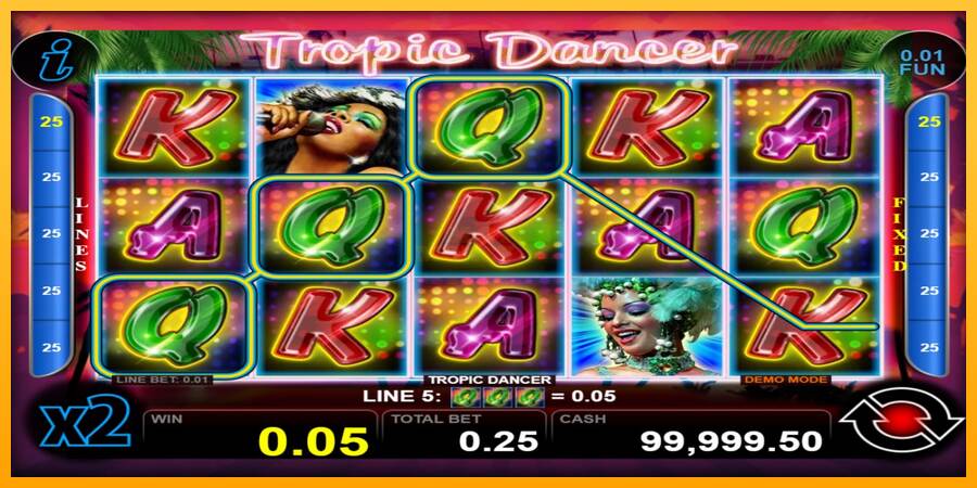 Tropic Dancer máquina de juego por dinero, imagen 2