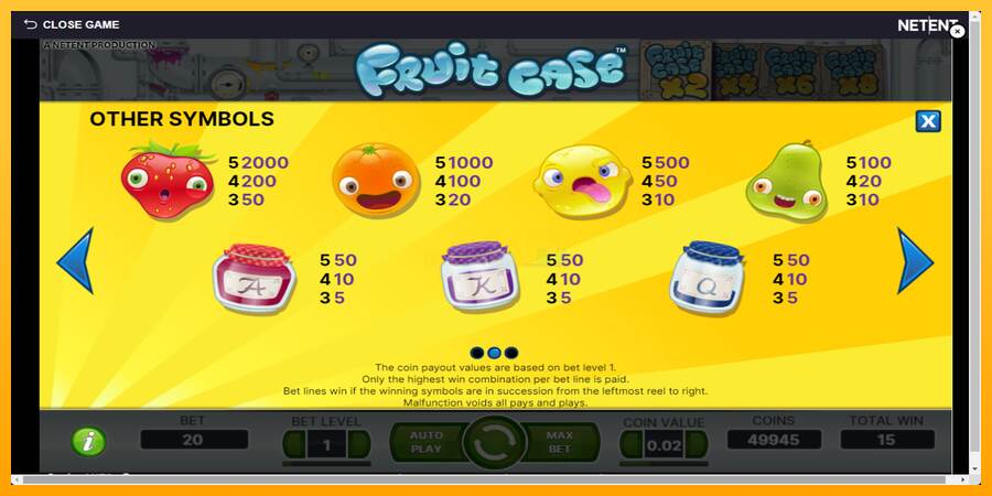 Fruit Case máquina de juego por dinero, imagen 6