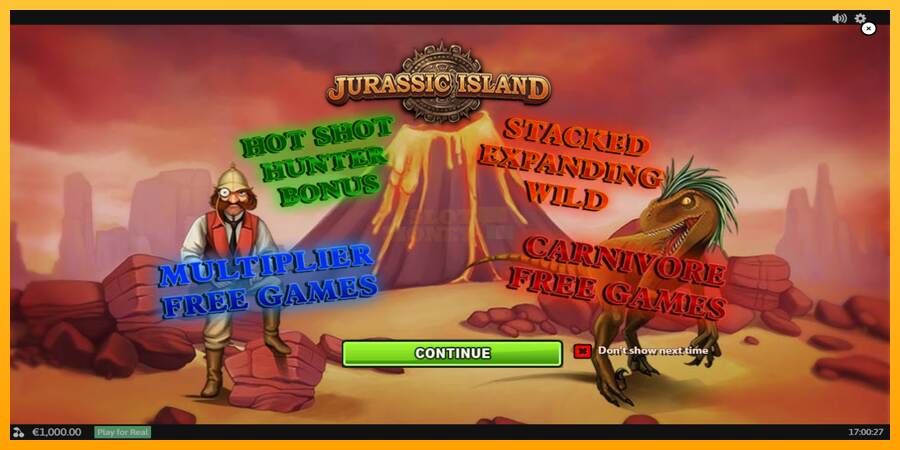 Jurassic Island máquina de juego por dinero, imagen 1