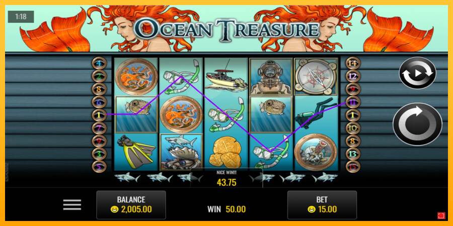 Ocean Treasure máquina de juego por dinero, imagen 2