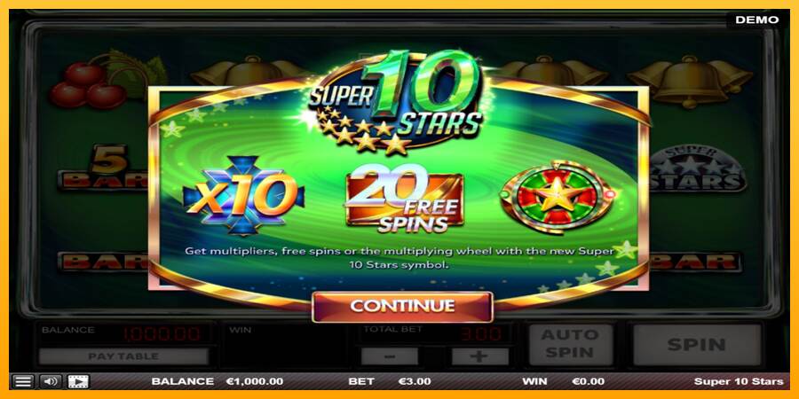 Super 10 Stars máquina de juego por dinero, imagen 1