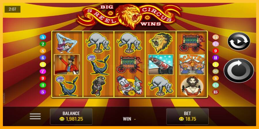 5 Reel Circus máquina de juego por dinero, imagen 1