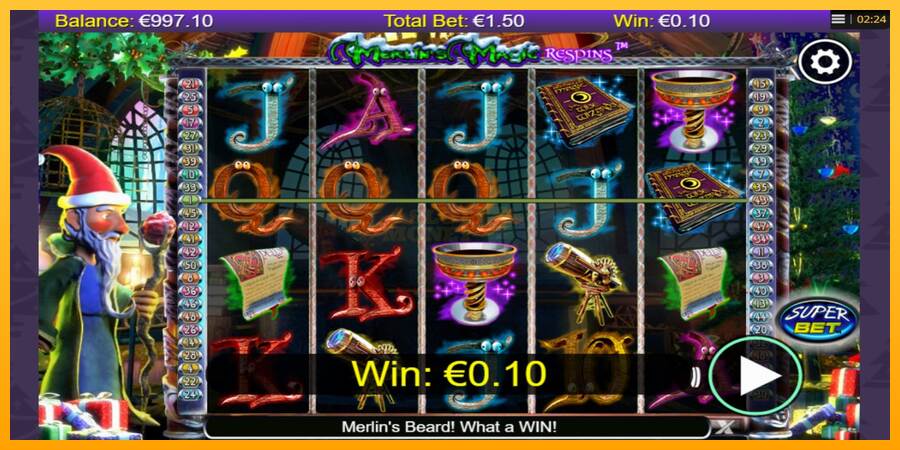 Merlins Magic Respins Christmas máquina de juego por dinero, imagen 2