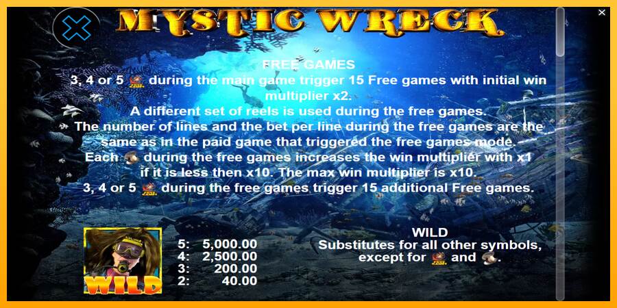 Mystic Wreck máquina de juego por dinero, imagen 6