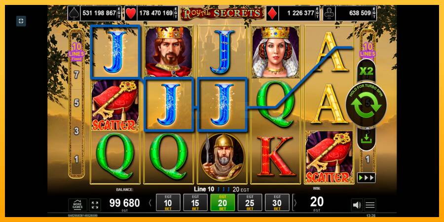 Royal Secrets máquina de juego por dinero, imagen 3