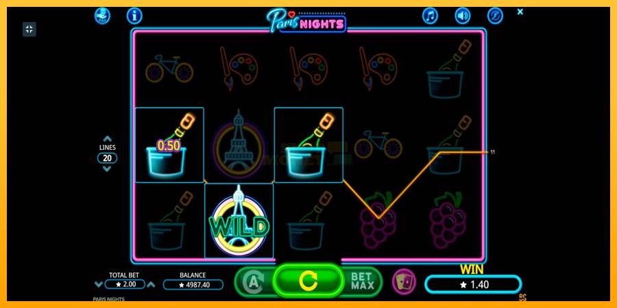 Paris Nights máquina de juego por dinero, imagen 3