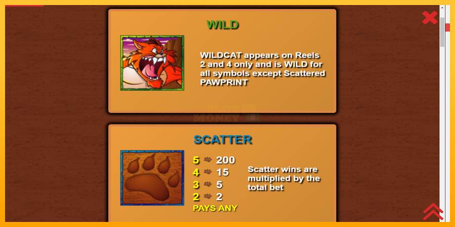 Wildcat Canyon máquina de juego por dinero, imagen 5