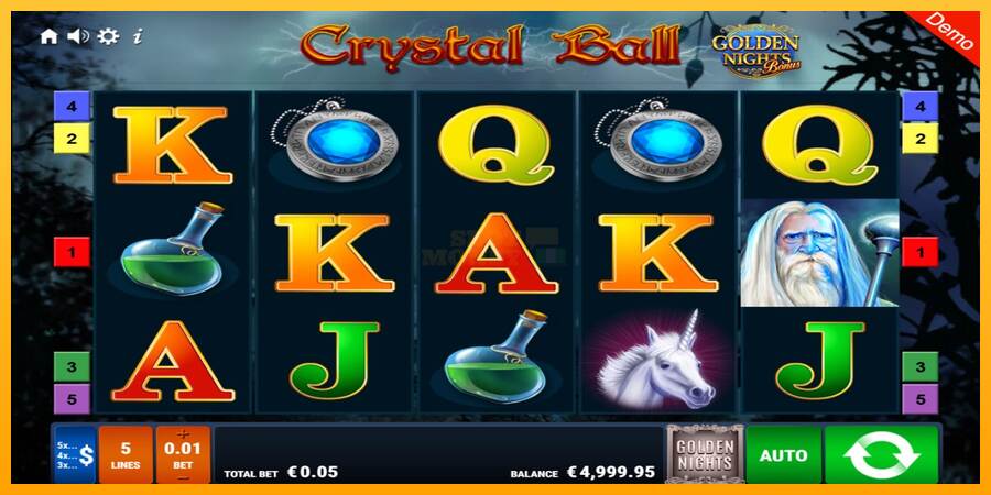 Crystal Ball Golden Nights máquina de juego por dinero, imagen 1