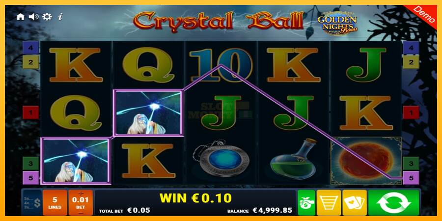 Crystal Ball Golden Nights máquina de juego por dinero, imagen 2