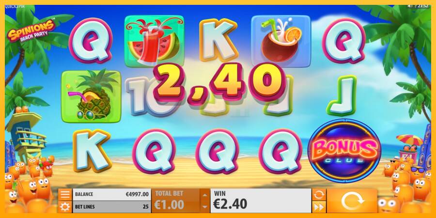 Spinions Beach Party máquina de juego por dinero, imagen 3