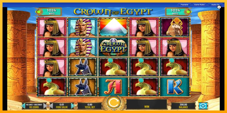 Crown of Egypt máquina de juego por dinero, imagen 1