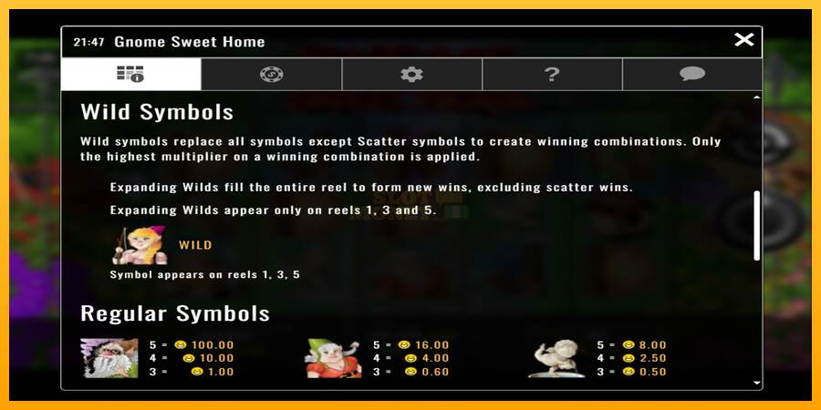 Gnome Sweet Home máquina de juego por dinero, imagen 4